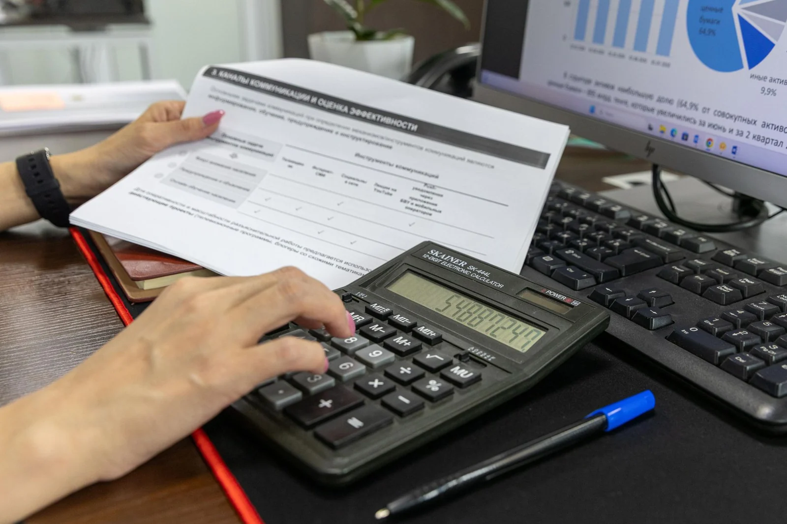 Comptable indépendant au travail